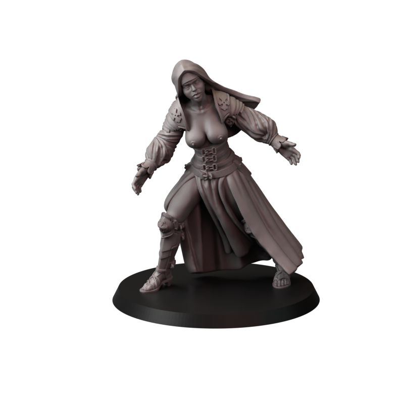 Not safe for nuns – zakonnice bojowe – figurki do Trench Crusade 32 / 75mm