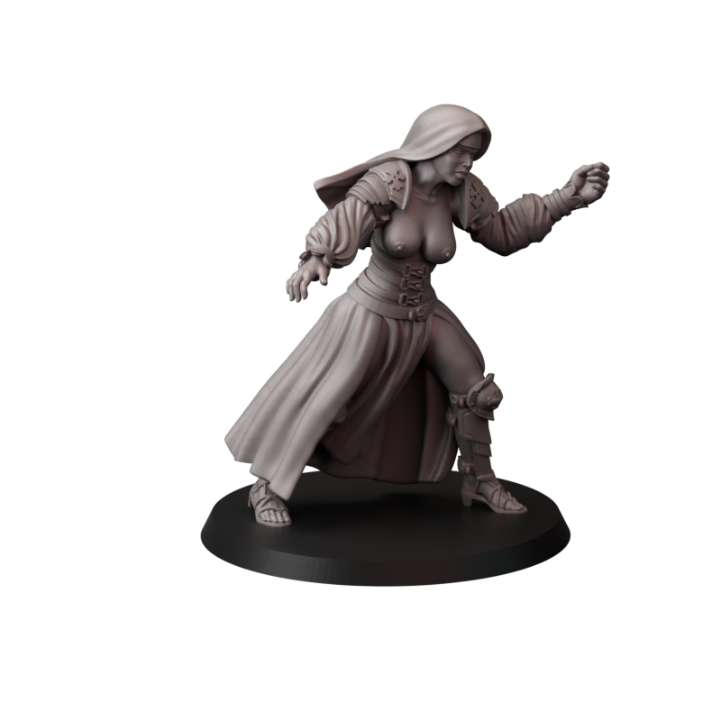 Not safe for nuns – zakonnice bojowe – figurki do Trench Crusade 32 / 75mm