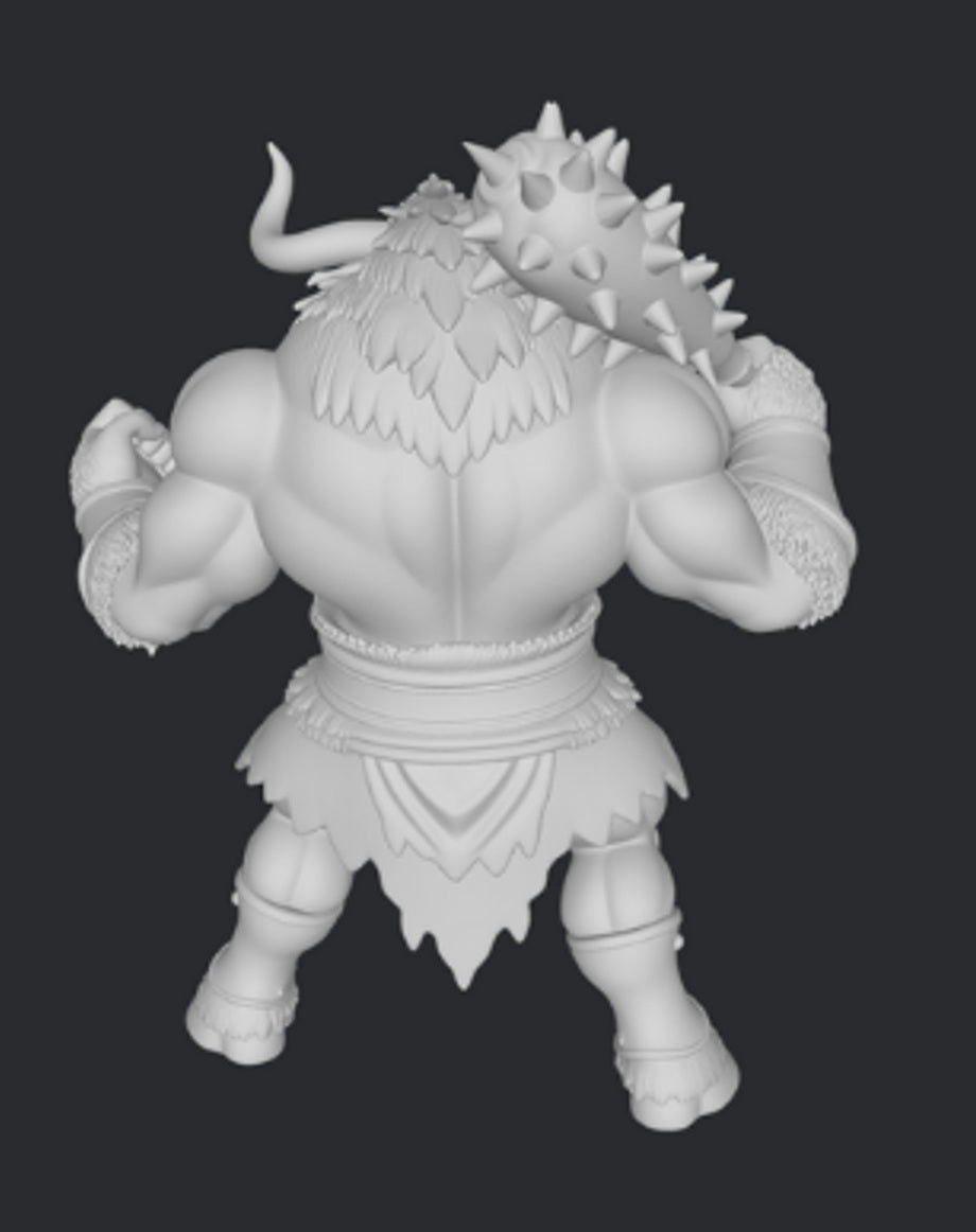 Minotaur – Olympus Clash: Anime Edition | 3DFactory – figurka 32mm / 75mm / 120mm