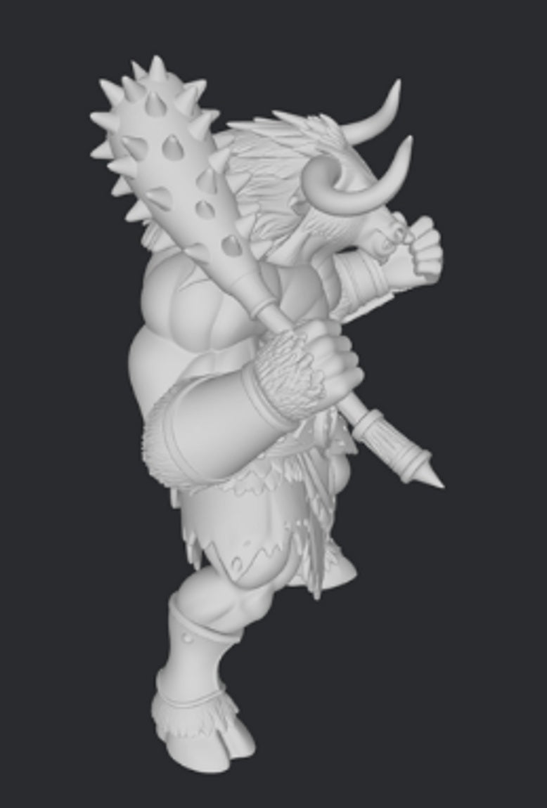 Minotaur – Olympus Clash: Anime Edition | 3DFactory – figurka 32mm / 75mm / 120mm