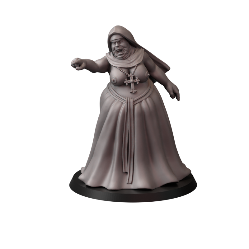 Not safe for nuns – zakonnice bojowe – figurki do Trench Crusade 32 / 75mm