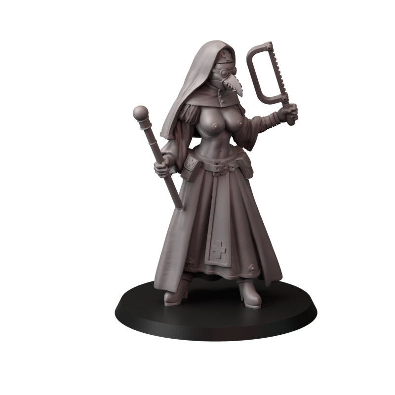 Not safe for nuns – zakonnice bojowe – figurki do Trench Crusade 32 / 75mm