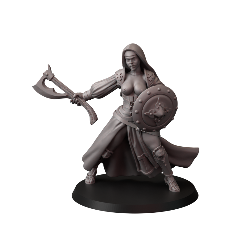 Not safe for nuns – zakonnice bojowe – figurki do Trench Crusade 32 / 75mm