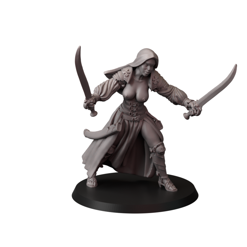 Not safe for nuns – zakonnice bojowe – figurki do Trench Crusade 32 / 75mm