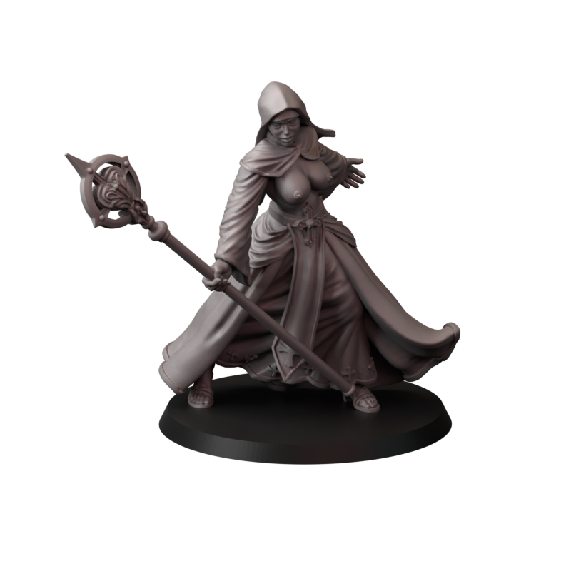 Not safe for nuns – zakonnice bojowe – figurki do Trench Crusade 32 / 75mm