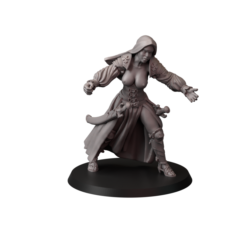 Not safe for nuns – zakonnice bojowe – figurki do Trench Crusade 32 / 75mm