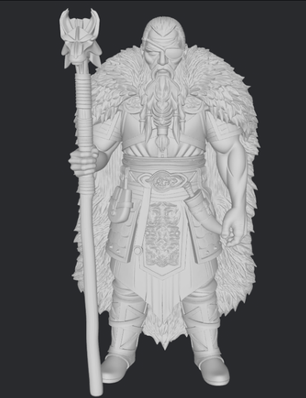 Odyn – figurka 32mm / 75mm / 120mm, Valhalla Clash Norse Legends, 3DFactory