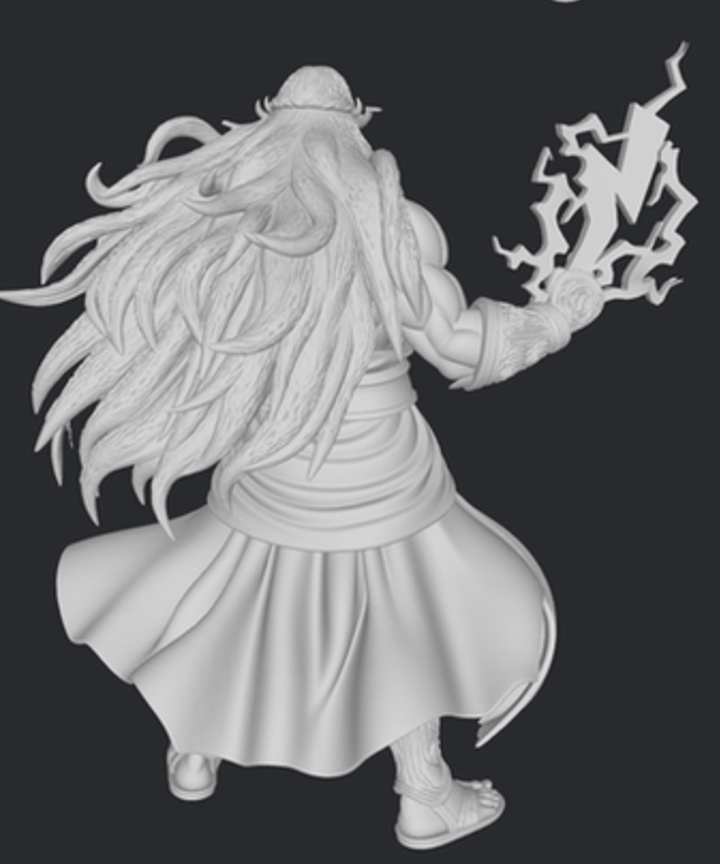 Zeus z błyskawicą – figurka żywiczna 32mm / 75mm / 120mm