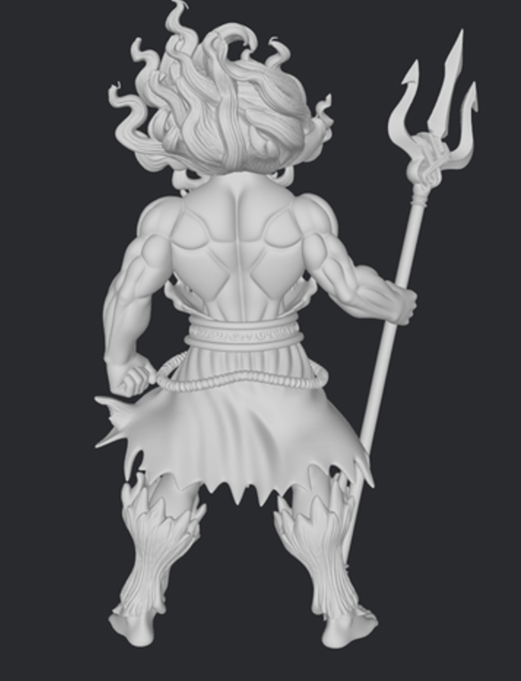 Poseidon z trójzębem – figurka żywiczna 32mm / 75mm / 120mm