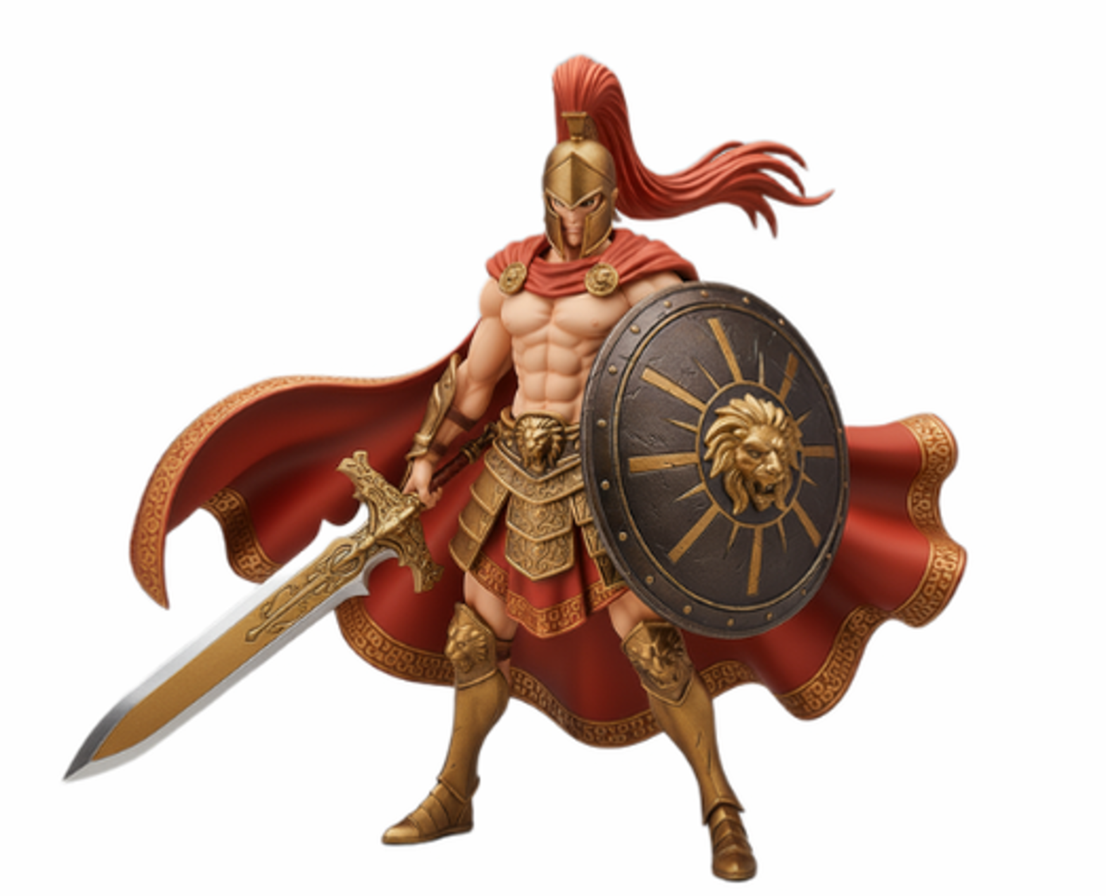 Ares z mieczem i tarczą – figurka żywiczna 32mm / 75mm / 120mm