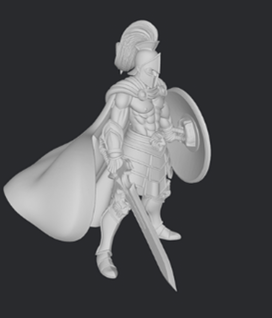 Ares z mieczem i tarczą – figurka żywiczna 32mm / 75mm / 120mm