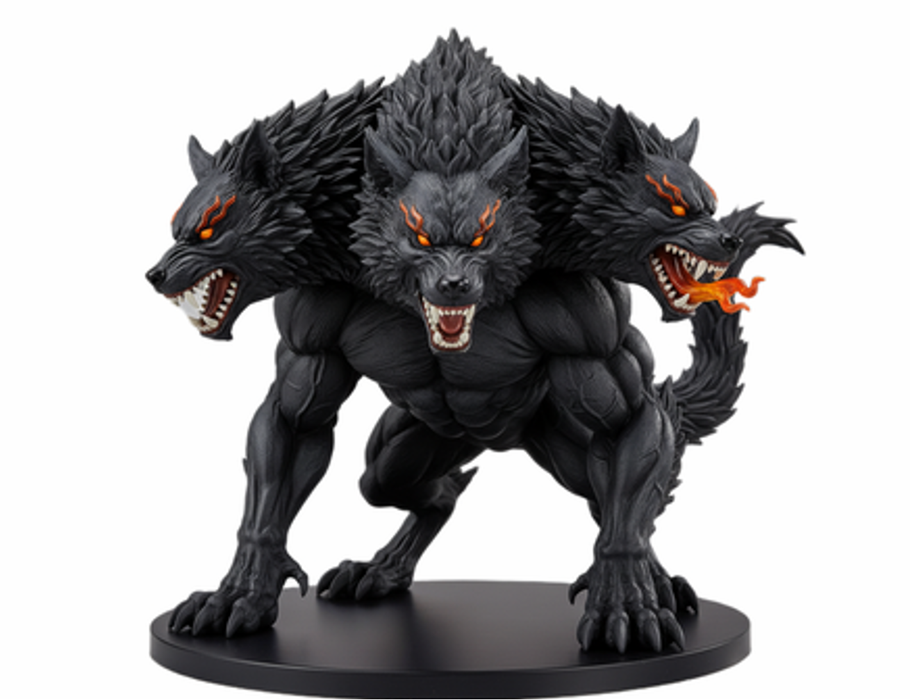 Trzygłowy Cerber z Hadesu – figurka żywiczna 32mm / 75mm / 120mm