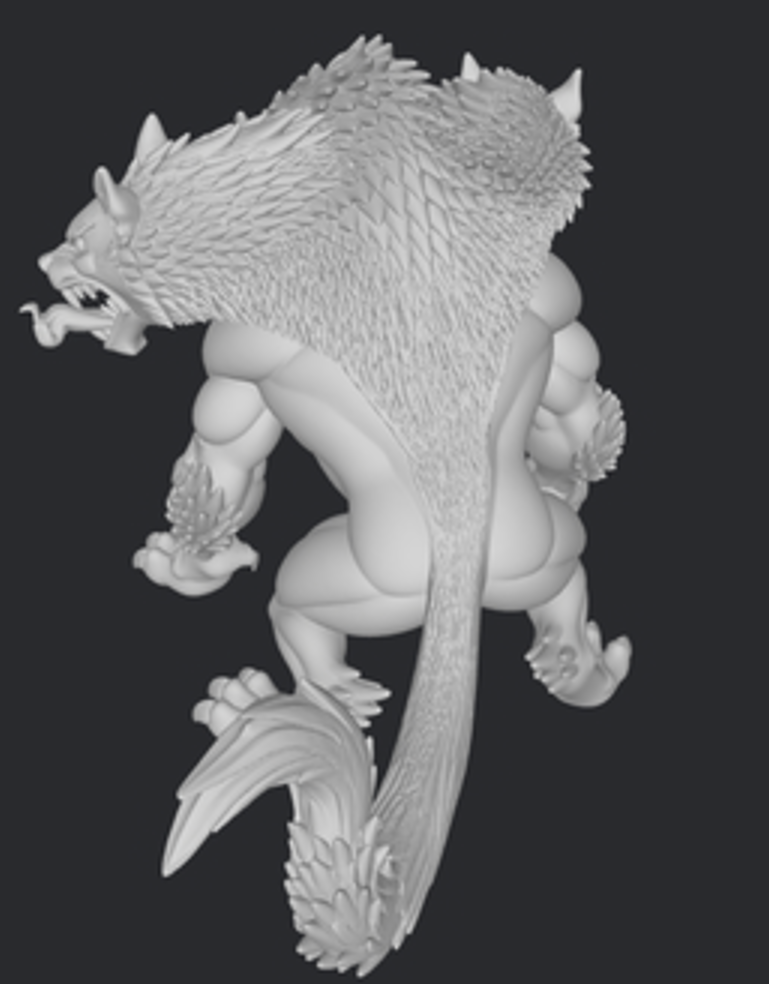 Trzygłowy Cerber z Hadesu – figurka żywiczna 32mm / 75mm / 120mm