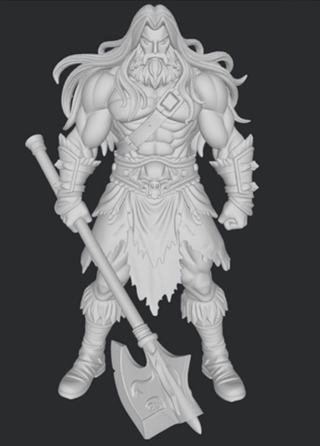 Herakles z toporem – figurka żywiczna 32mm / 75mm / 120mm