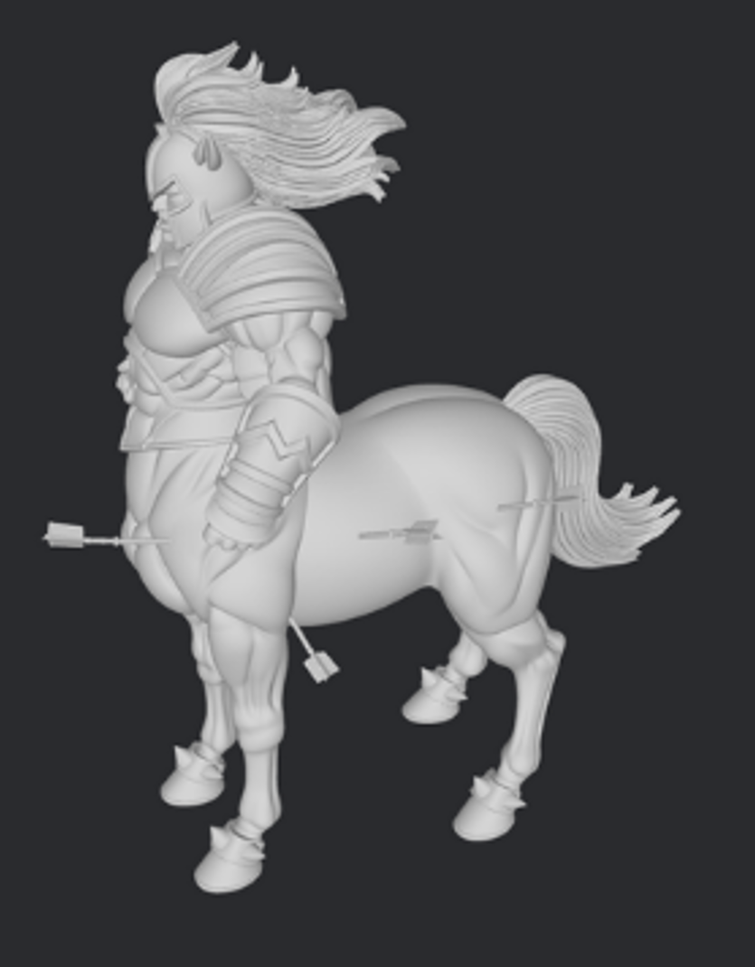 Centaur z serii Olympus Clash: Anime Edition od 3DFactory – potężna figurka żywiczna 32mm / 75mm / 120mm inspirowana mitologią. Idealna do malowania.
