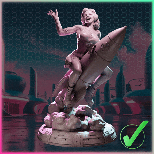 Cleo Drift – Nuke City Ladies | Black Bird Miniatures – figurka 32mm / 75mm