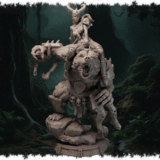 Neryssa Beastcaller figurka żywiczna – Ladies of the Wild Hunt – Black Bird Miniatures