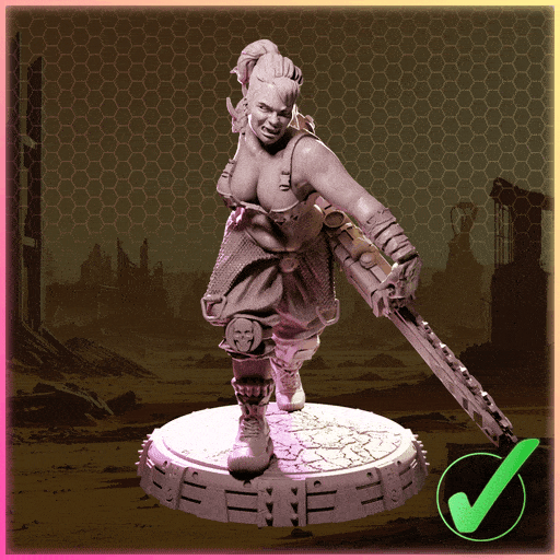 Severia Gault figurka żywiczna – Nuke City Ladies – Black Bird Miniatures