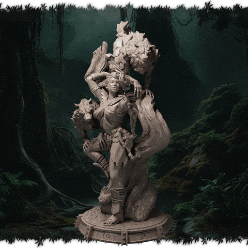 Sylvara Wolfsong figurka żywiczna – Ladies of the Wild Hunt – Black Bird Miniatures