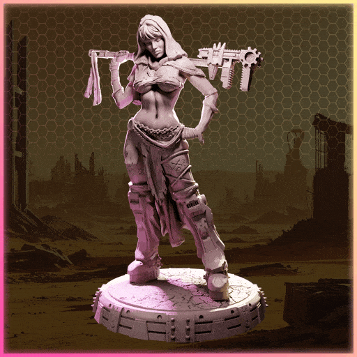 Vespera Kalix figurka żywiczna – Nuke City Ladies – Black Bird Miniatures