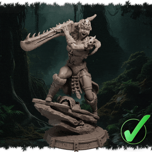 Zorya Emberclaw figurka żywiczna – Ladies of the Wild Hunt – Black Bird Miniatures