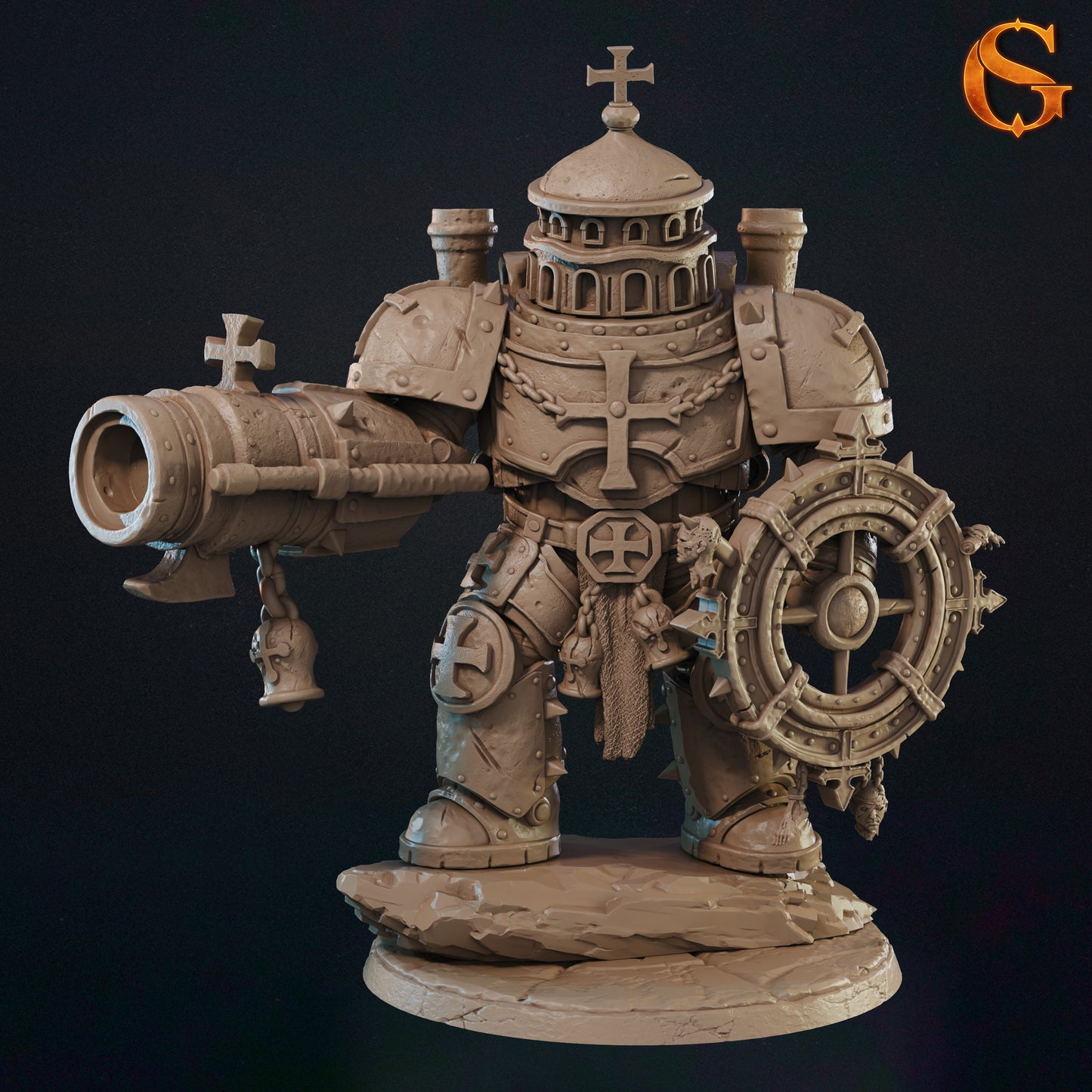 Orthodoxian Juggernauts – Set mit 4 Figuren 60 mm | Mächtige Mechs der Alchemistischen Satrapie