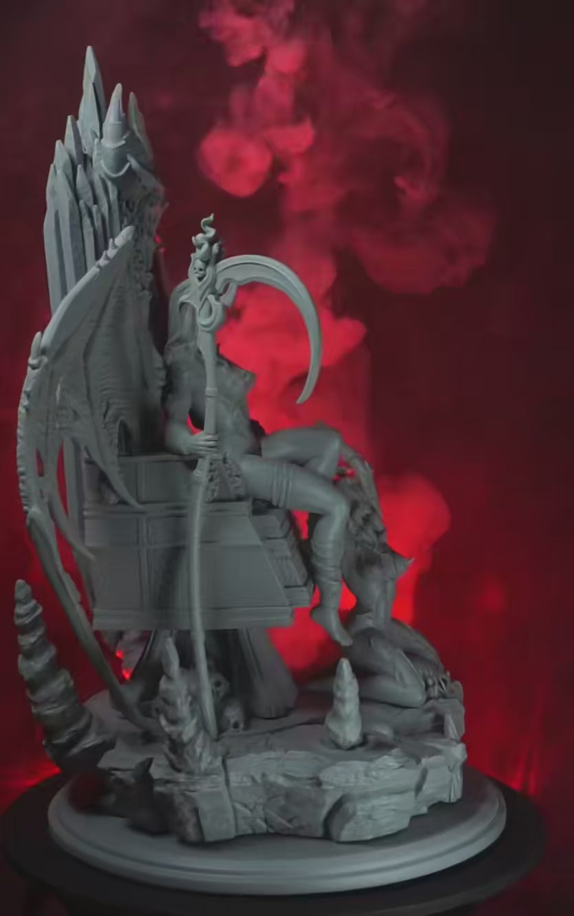 Throne of the Damned – figurka 75mm/120mm na demonicznym tronie