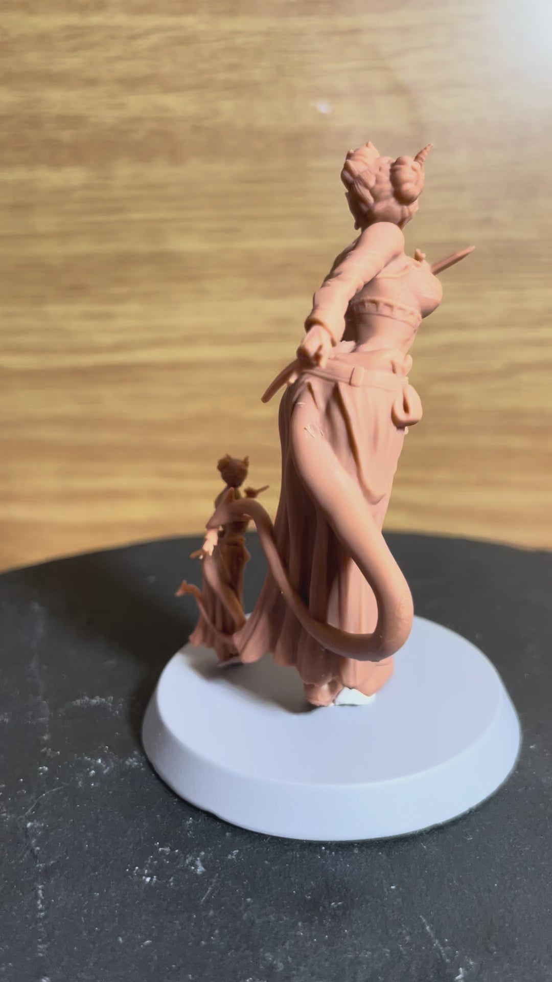 Virelle painted demon rogue fantasy miniature 75mm by Black Bird Miniatures