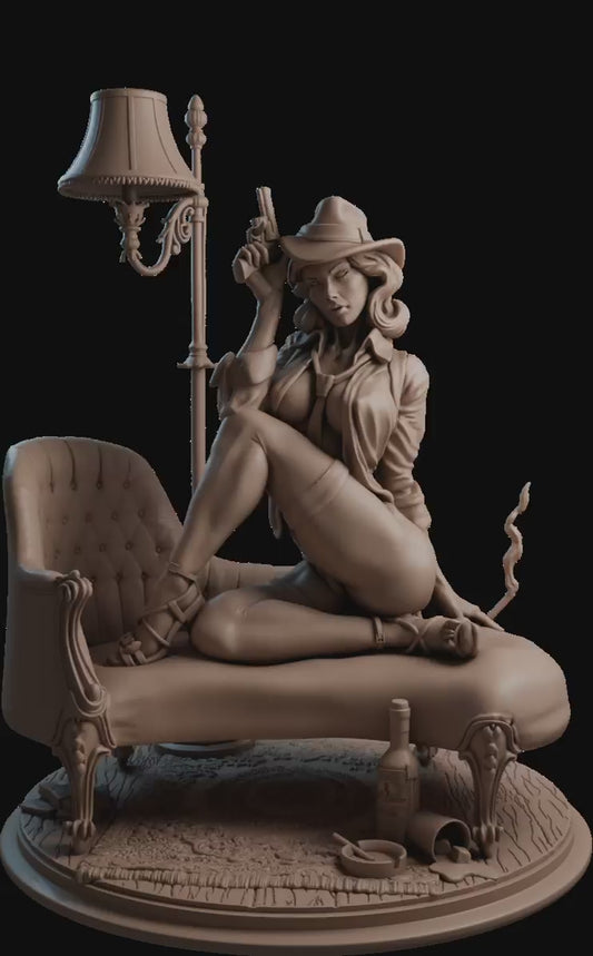 Detective Margaret "Maggie" Monroe – Figurka Pin-Up od Black Bird Miniatures