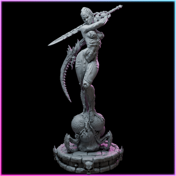 Kaelyssra – Queens of Chaos – Figurka 32mm / 75mm – Black Bird Miniatures
