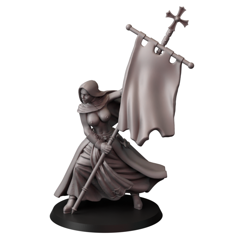 Not safe for nuns – zakonnice bojowe – figurki do Trench Crusade 32 / 75mm