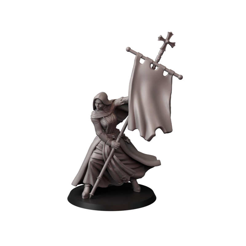 Fins Nuns – zakonnice bojowe – figurki do Trench Crusade 32 / 54 / 75mm