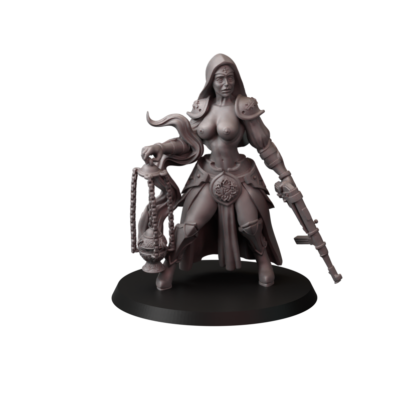 Not safe for nuns – zakonnice bojowe – figurki do Trench Crusade 32 / 75mm