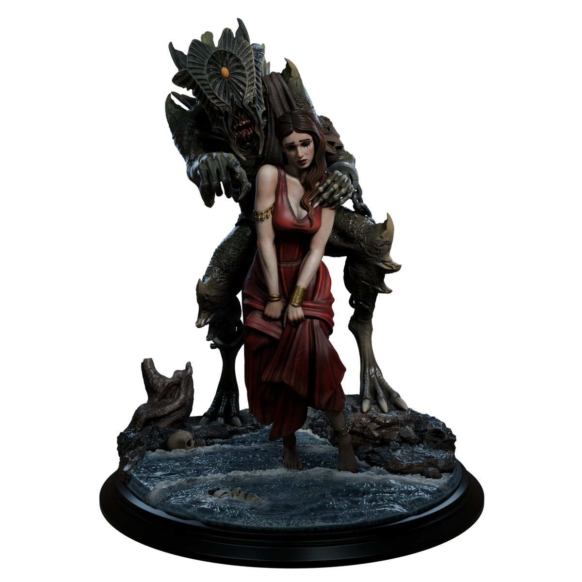 Ritual of Sacrifice pin-up collector figurine by Black Bird Miniatures 3D printed in premium ABS-Like Resin