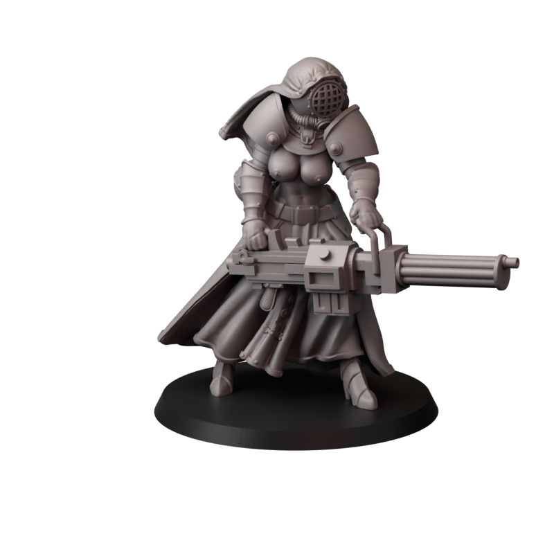 Not safe for nuns – zakonnice bojowe – figurki do Trench Crusade 32 / 75mm