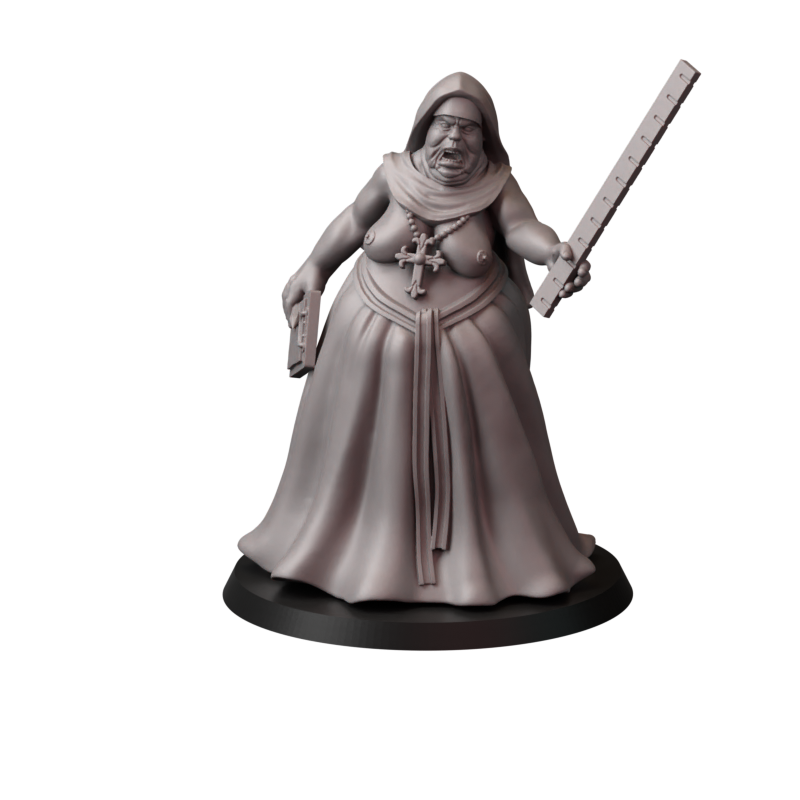 Not safe for nuns – zakonnice bojowe – figurki do Trench Crusade 32 / 75mm