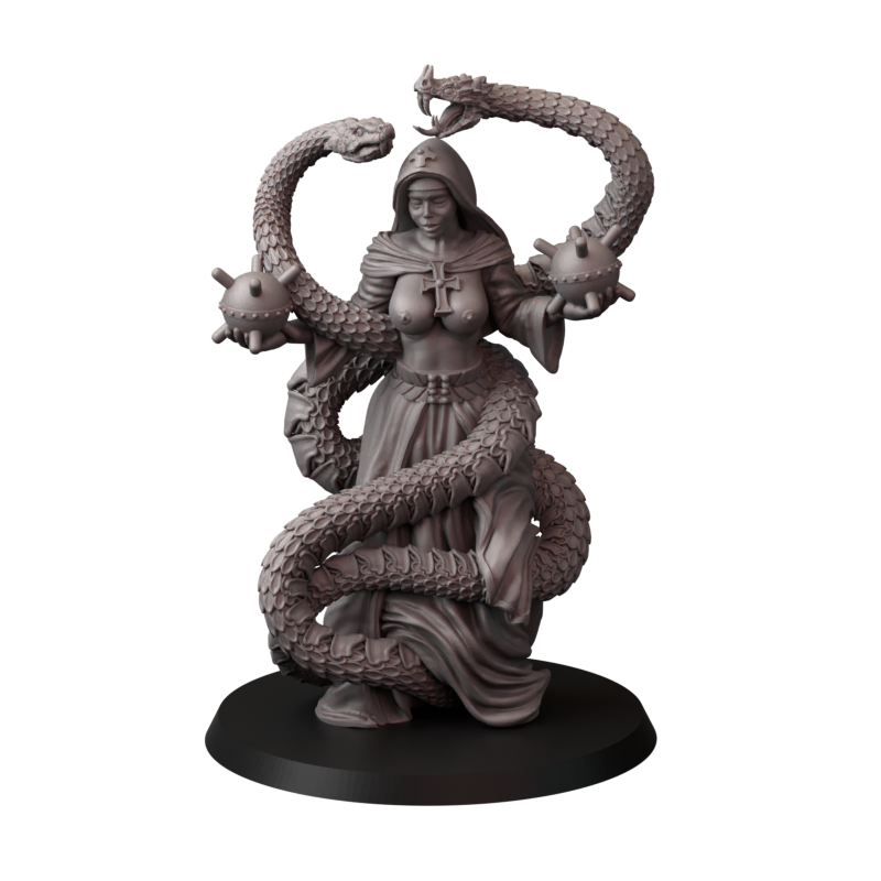 Not safe for nuns – zakonnice bojowe – figurki do Trench Crusade 32 / 75mm