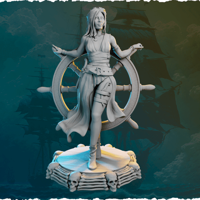 Figurki pirackie 32 mm i 75 mm z kolekcji Ladies of the Sea Pirates